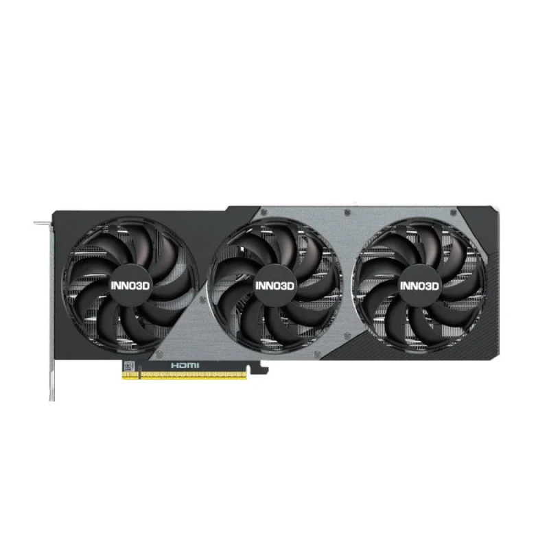 INNO3D GeForce RTX 5070 Ti X3 16GB GDDR7 PCIe 5.0 Graphics Card – NVIDIA Blackwell GPU, 8960 CUDA Cores, 256-bit 28 Gbps 16 GB VRAM, Triple-Fan Cooler, HDMI 2.1b & 3x DisplayPort 2.1b, 300 mm Compact Black/Silver Gamer GPU - Featured Image