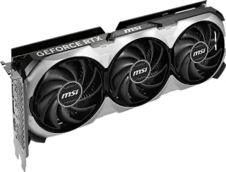 MSI VENTUS 3X OC GeForce RTX 4060 Ti 16GB Silver/Black 308mm Graphics Card – NVIDIA GeForce RTX 4060 Ti GPU, 16 GB GDDR6 128-bit Memory, PCIe 4.0 x16 (x8), 4352 CUDA Cores, 2610 MHz Boost, Triple TORX Fan 4.0 Cooling, 3x DisplayPort 1.4a & HDMI 2.1a Outputs, 165 W TDP, Full-Height 308 mm PCIe GPU for 4K Gaming & Creative Workloads