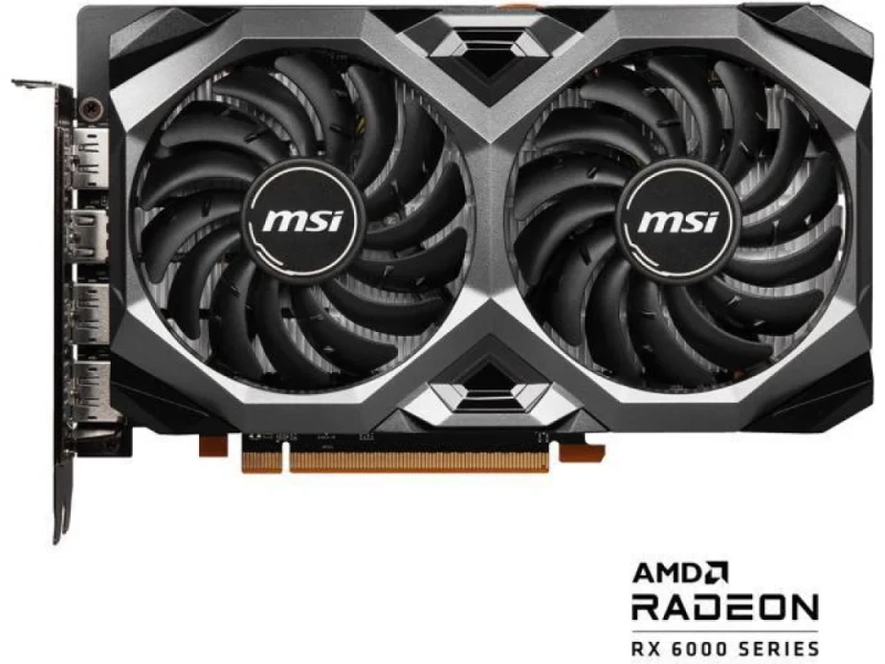 MSI Radeon RX 6600 XT MECH 2X 8G OCV1 8GB GDDR6 Graphics Card – AMD Radeon RX 6600 XT GPU, 2048 Stream Processors, 16 Gbps 8GB GDDR6, 128-bit, PCIe 4.0 x8, Dual TORX 3.0 Fans, HDMI 2.1 & 3x DisplayPort, 215 mm Length, 160 W TDP, Black/Silver Gaming GPU - Featured Image