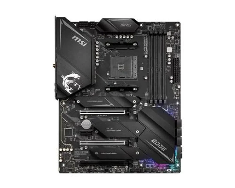 MSI MPG X570S EDGE MAX WIFI AMD X570 ATX Motherboard – AM4 Socket for Ryzen 2000–5000 Desktop CPUs, DDR4 up to 5300+ MHz, 3x PCIe 4.0 x16, 3x M.2 PCIe 4.0, 6x SATA III, Intel Wi-Fi 6E AX210 & Bluetooth 5.2, Realtek 2.5 Gb LAN, USB 3.2 Gen2/Gen1, HDMI 2.1, Realtek ALC4080 Audio - Featured Image