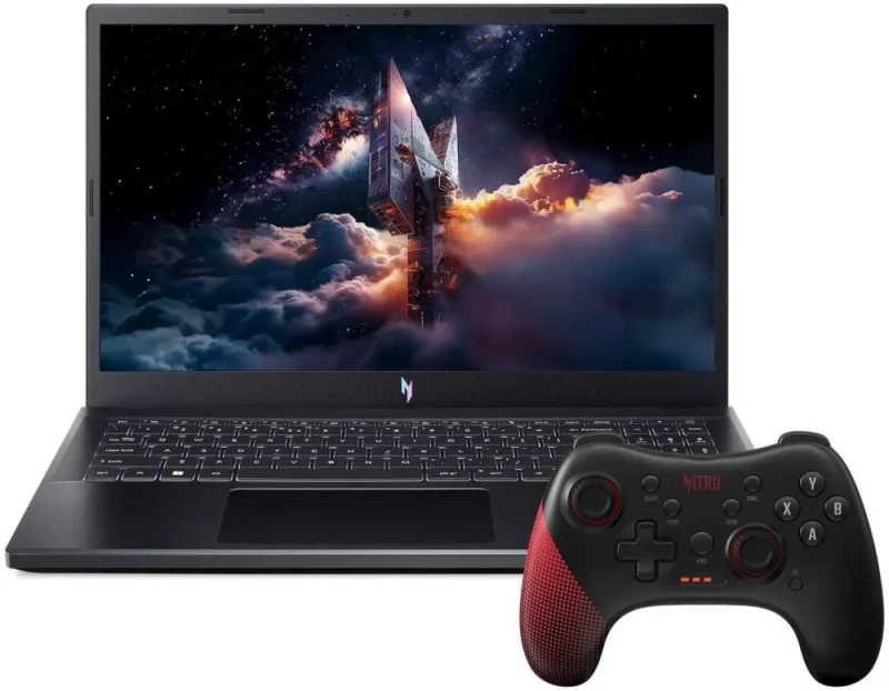 Acer Nitro V 15.6″ FHD 144 Hz Gaming Laptop – Intel Core i7-13620H (13th Gen), NVIDIA GeForce RTX 4050 6 GB Laptop GPU, 16 GB DDR5 RAM, 512 GB PCIe SSD, Windows 11 Home, Wi-Fi 6, Bluetooth 5.1, HDMI 2.1 & Thunderbolt 4 (ANV15-51-717H) - Featured Image