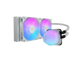 Cooler Master Elite - 600 - 2100 RPM, 39.5 dB, White color, AIO Watercooler, 240mm radiator