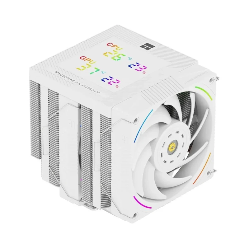 Thermalright Phantom Spirit 120 Digital SNOW - 2150 RPM, 27 dB, White color, Air cooler - Featured Image