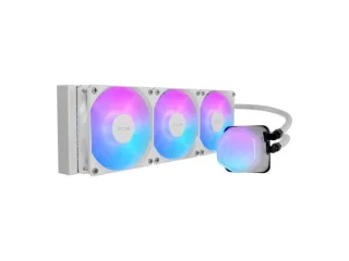 Cooler Master Elite - 600 - 2100 RPM, 39.5 dB, White color, AIO Watercooler, 360mm radiator