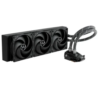 ARCTIC Liquid Freezer II 420 - 200 - 1700 RPM, Black color, AIO Watercooler, 420mm radiator