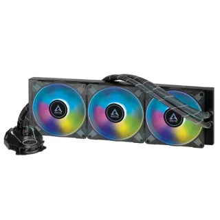 ARCTIC Liquid Freezer II 420 A-RGB - 200 - 1900 RPM, 22.5 dB, Black color, AIO Watercooler, 420mm radiator