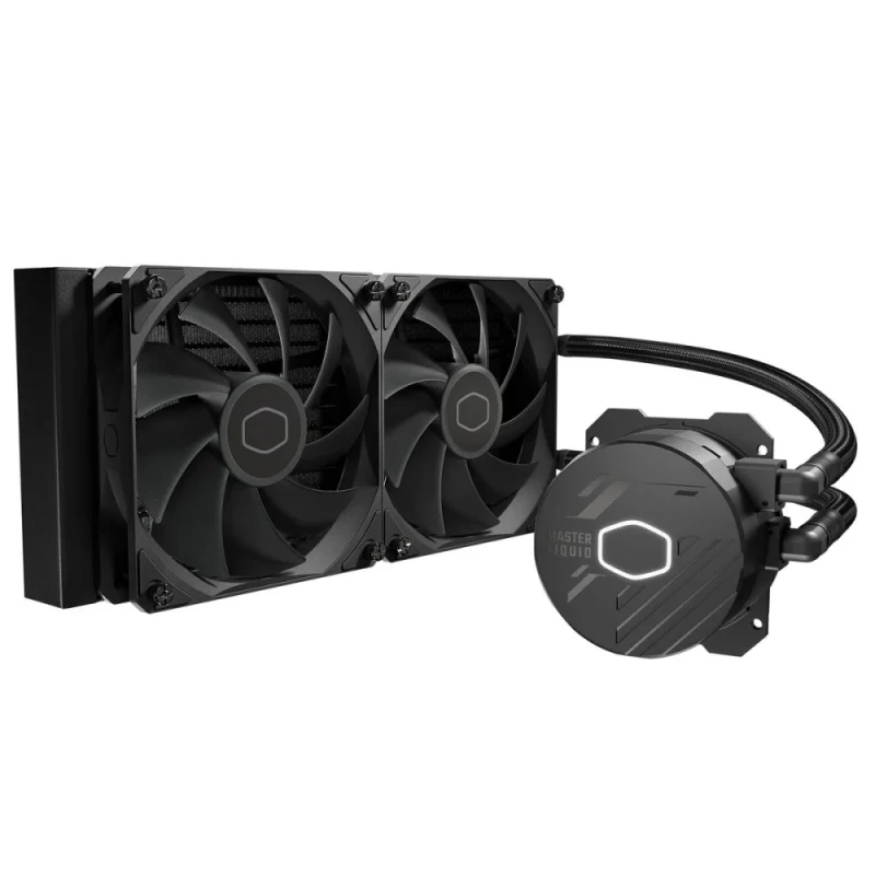 Cooler Master MasterLiquid 240L Core - 650 - 1750 RPM, 27.2 dB, Black color, AIO Watercooler, 240mm radiator - Featured Image