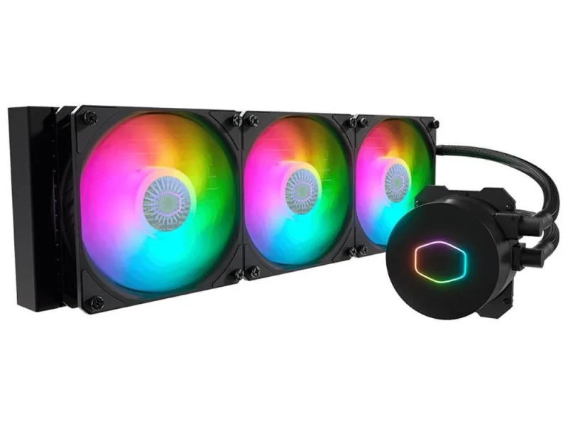 Cooler Master MasterLiquid ML360L ARGB V2 - 650 - 1800 RPM, 8 - 27 dB, Black color, AIO Watercooler, 360mm radiator - Featured Image