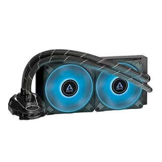 ARCTIC Liquid Freezer II 240 RGB - 200 - 1800 RPM, 22.5 dB, Black/Gray color, AIO Watercooler, 240mm radiator