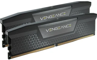 Corsair Vengeance 64 GB - 2 x 32GB, DDR5 288-pin DIMM, 5200MT/s, CL40, Black color