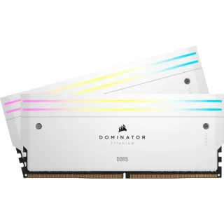 Corsair Dominator Titanium 64 GB - 2 x 32GB, DDR5 288-pin DIMM, 6600MT/s, CL32, White color