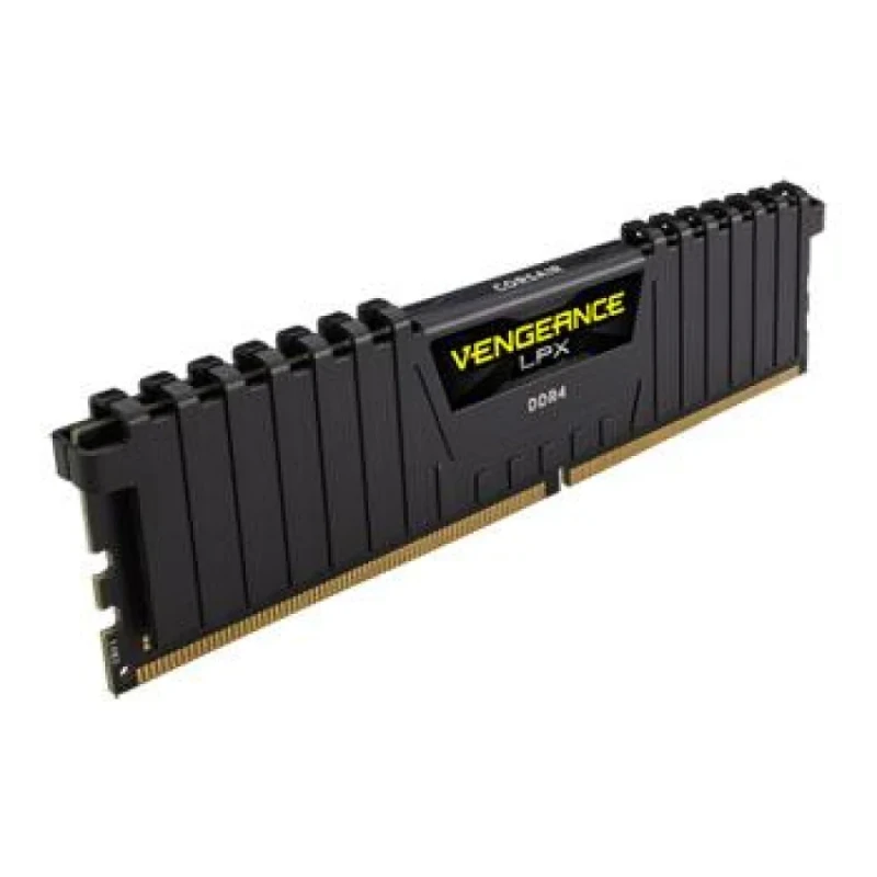 Corsair Vengeance LPX 8 GB - 1 x 8GB, DDR4 288-pin DIMM, 2400MT/s, CL16, Black / Yellow color - Featured Image