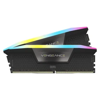 Corsair Vengeance RGB 32 GB - 2 x 16GB, DDR5 288-pin DIMM, 7200MT/s, CL34, Black color