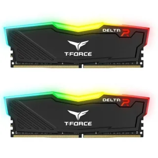 TEAMGROUP T-Force Delta RGB 16 GB - 2 x 8GB, DDR4 288-pin DIMM, 3200MT/s, CL16, Black color