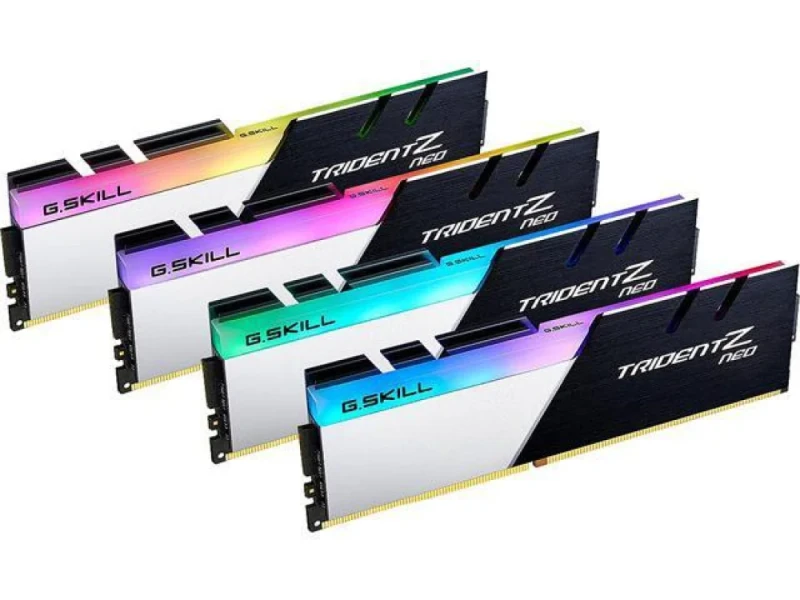 G.Skill Trident Z Neo 128 GB - 4 x 32GB, DDR4 288-pin DIMM, 3200MT/s, CL16, Black / Silver color - Featured Image