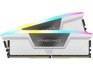 Corsair Vengeance RGB 64 GB - 2 x 32GB, DDR5 288-pin DIMM, 6400MT/s, CL32, White color