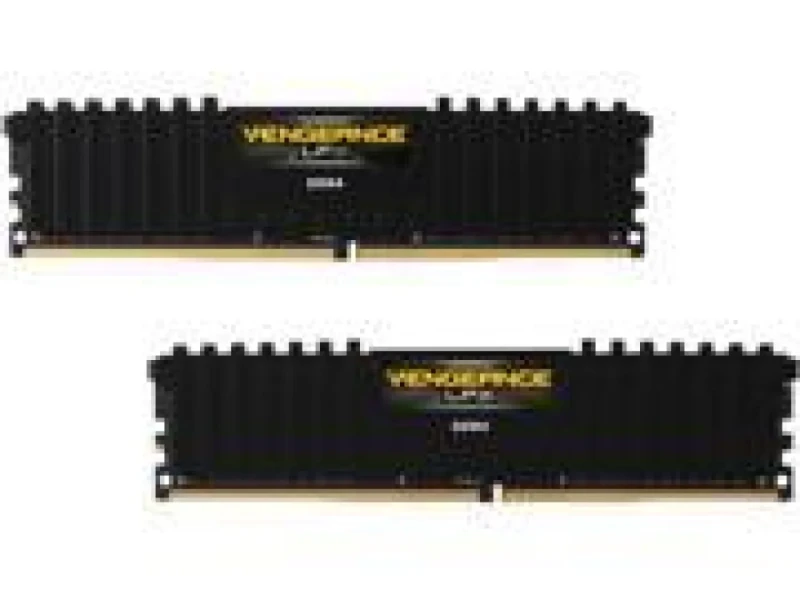 Corsair Vengeance LPX 16 GB - 2 x 8GB, DDR4 288-pin DIMM, 3000MT/s, CL15, Black / Yellow color - Featured Image