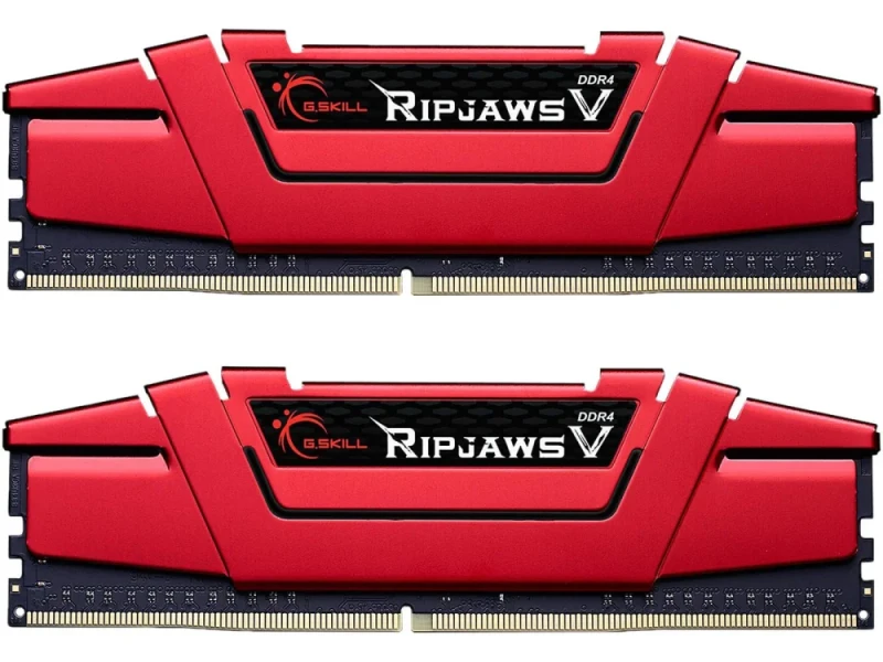 G.Skill Ripjaws V 16 GB - 2 x 8GB, DDR4 288-pin DIMM, 2400MT/s, CL17, Red color - Featured Image