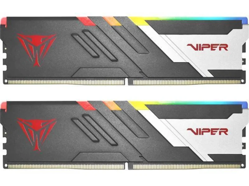 Patriot Viper Venom RGB 32 GB - 2 x 16GB, DDR5 288-pin DIMM, 6000MT/s, CL36, Black / White color - Featured Image