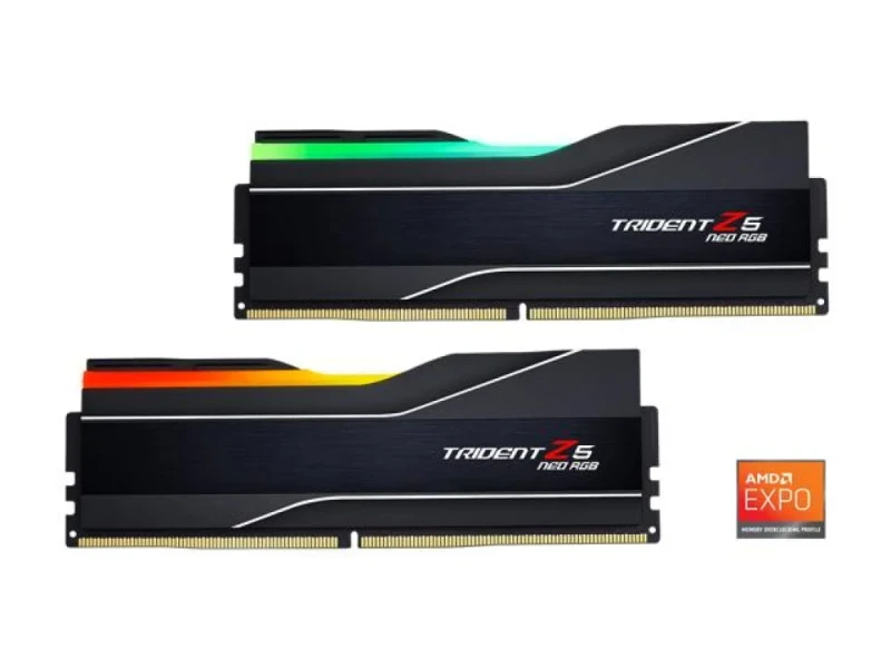 G.Skill Trident Z5 Neo RGB 32 GB - 2 x 16GB, DDR5 288-pin DIMM, 8000MT/s, CL38, Black color - Featured Image