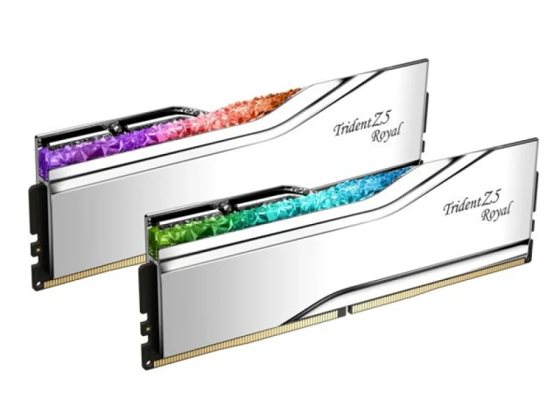 G.Skill Trident Z5 Royal 32 GB - 2 x 16GB, DDR5 288-pin DIMM, 6400MT/s, CL32, Silver color - Featured Image