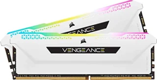 Corsair Vengeance RGB Pro SL 16 GB - 2 x 8GB, DDR4 288-pin DIMM, 3200MT/s, CL16, White / Black color