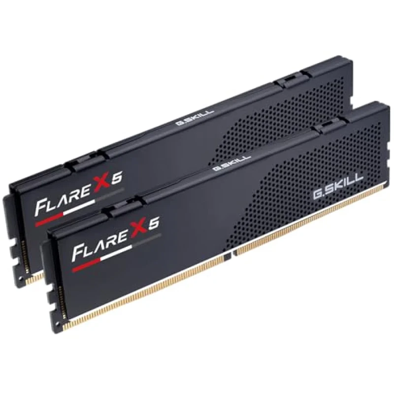G.Skill Flare X5 128 GB - 2 x 64GB, DDR5 288-pin DIMM, 6000MT/s, CL34, Black color - Featured Image