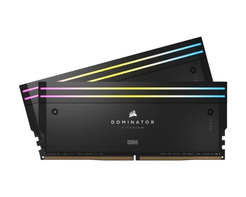 Corsair Dominator Titanium 64 GB - 2 x 32GB, DDR5 288-pin DIMM, 6400MT/s, CL32, Black color - Featured Image