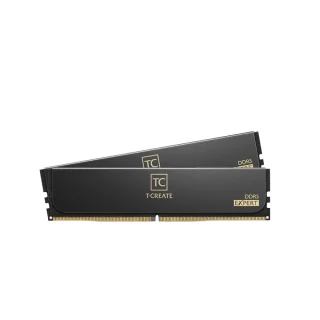 TEAMGROUP T-Create Expert 96 GB - 2 x 48GB, DDR5 288-pin DIMM, 6400MT/s, CL32, Black / Gold color