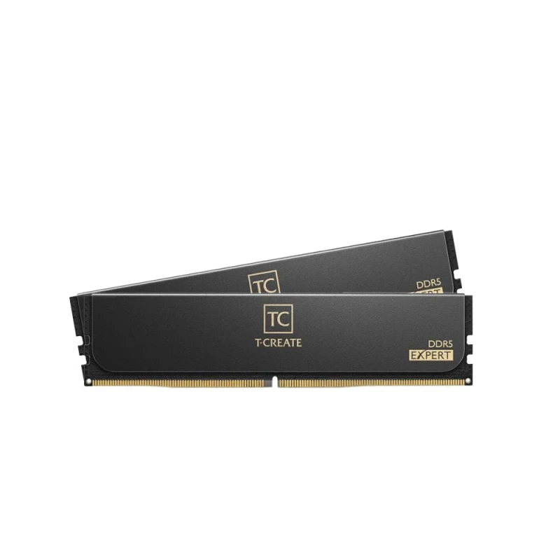 TEAMGROUP T-Create Expert 96 GB - 2 x 48GB, DDR5 288-pin DIMM, 6400MT/s, CL32, Black / Gold color - Featured Image