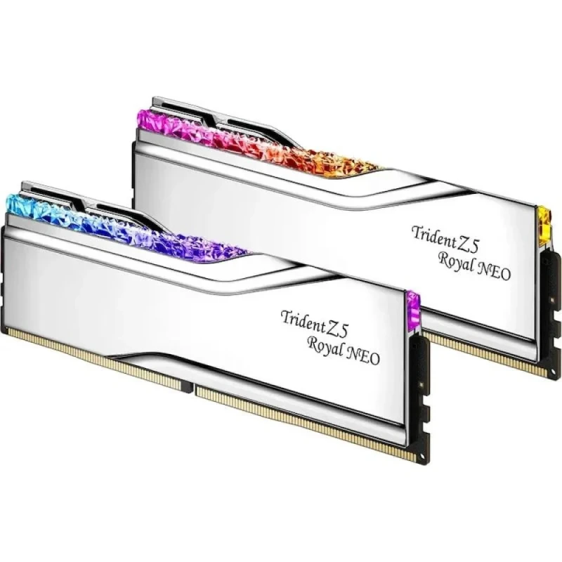 G.Skill Trident Z5 Royal Neo RGB 48 GB - 2 x 24GB, DDR5 288-pin DIMM, 8000MT/s, CL40, Silver color - Featured Image