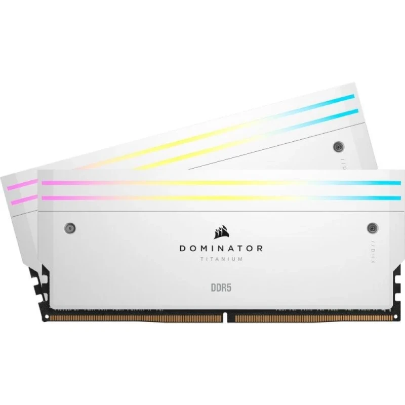 Corsair Dominator Titanium 32 GB - 2 x 16GB, DDR5 288-pin DIMM, 6600MT/s, CL32, White color - Featured Image
