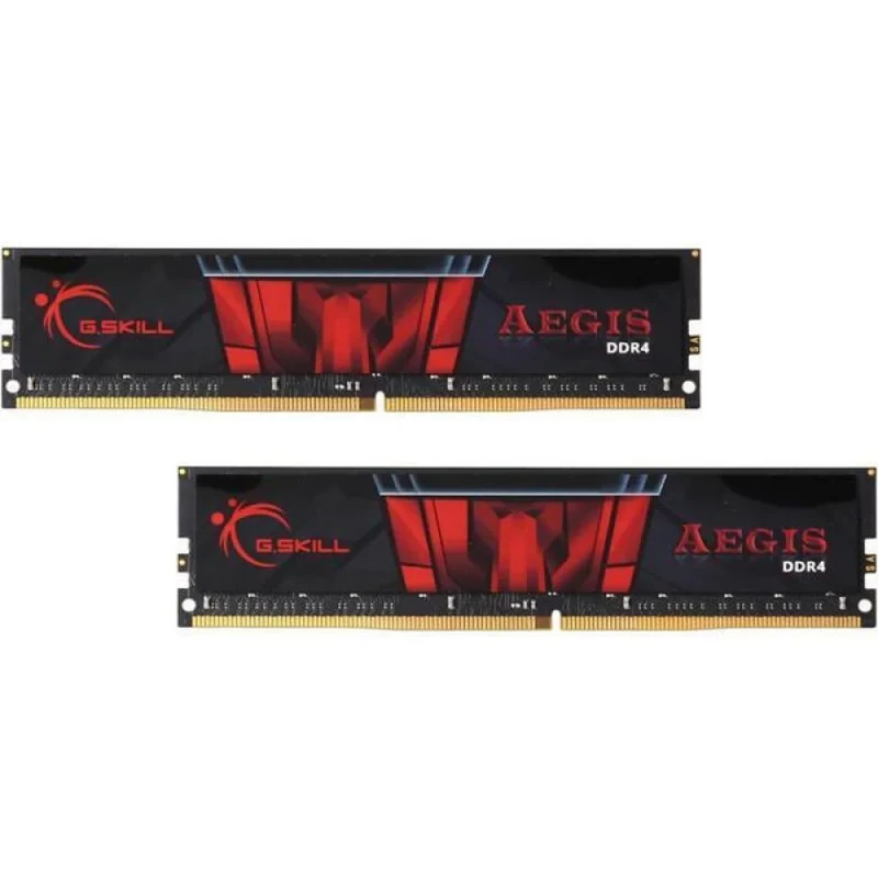 G.Skill Aegis 32 GB - 2 x 16GB, DDR4 288-pin DIMM, 2666MT/s, CL19, Black / Red color - Featured Image