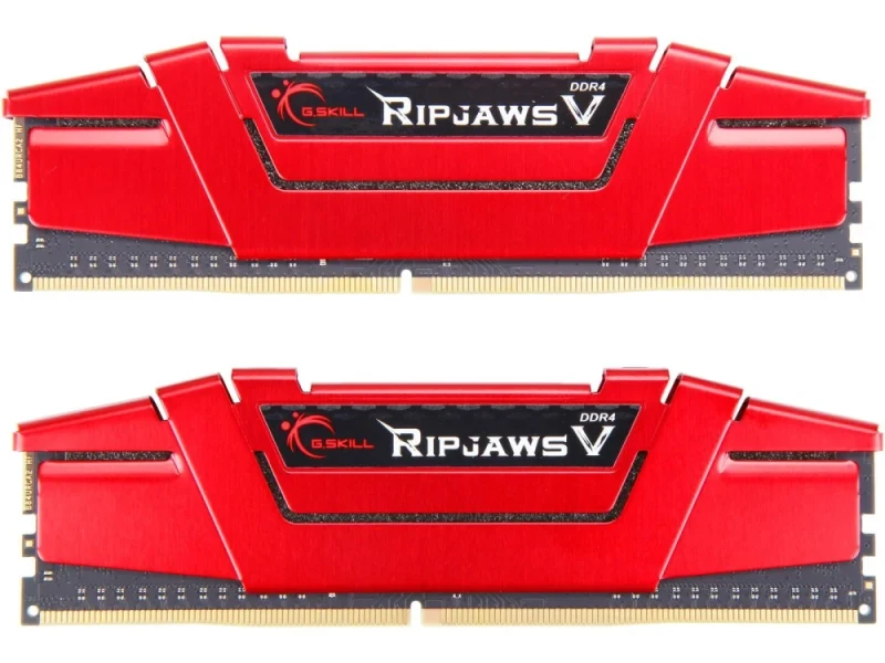 G.Skill Ripjaws V 16 GB - 2 x 8GB, DDR4 288-pin DIMM, 3000MT/s, CL16, Red / Black color - Featured Image
