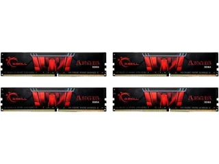 G.Skill Aegis 32 GB - 4 x 8GB, DDR4 288-pin DIMM, 3200MT/s, CL16, Red / Black color