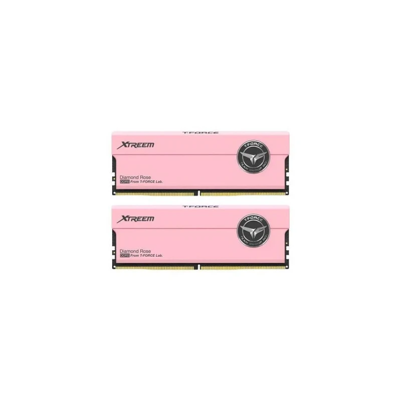 TEAMGROUP T-Force Xtreem 32 GB - 2 x 16GB, DDR5 288-pin DIMM, 7200MT/s, CL34, Pink color - Featured Image