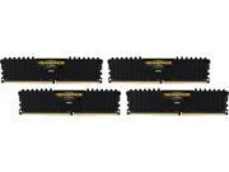Corsair Vengeance LPX 64 GB - 4 x 16GB, DDR4 288-pin DIMM, 2400MT/s, CL14, Black / Yellow color - Featured Image