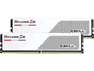 G.Skill Ripjaws S5 32 GB - 2 x 16GB, DDR5 288-pin DIMM, 6000MT/s, CL32, White color
