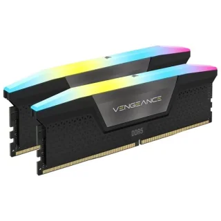 Corsair Vengeance RGB 96 GB - 2 x 48GB, DDR5 288-pin DIMM, 6800MT/s, CL40, Black / Silver color