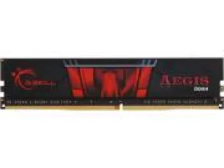 G.Skill Aegis 4 GB - 1 x 4GB, DDR4 288-pin DIMM, 2400MT/s, CL15, Black / Red color