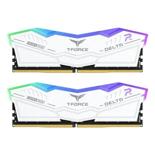 TEAMGROUP T-Force Delta RGB 64 GB - 2 x 32GB, DDR5 288-pin DIMM, 6000MT/s, CL38, White color