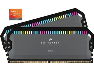 Corsair Dominator Platinum RGB 64 GB - 2 x 32GB, DDR5 288-pin DIMM, 6000MT/s, CL30, Black color
