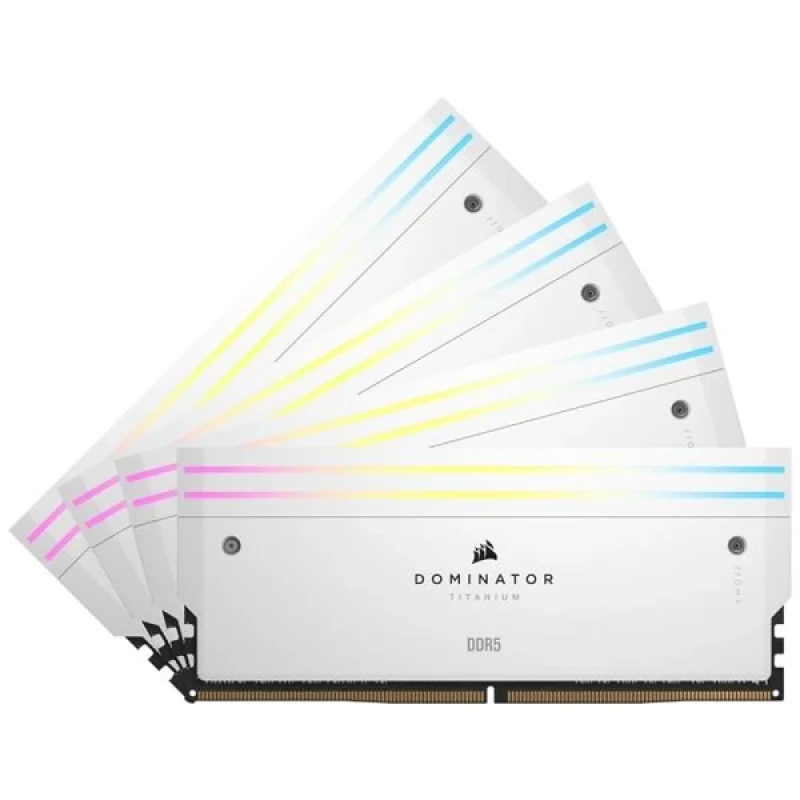 Corsair Dominator Titanium 64 GB - 4 x 16GB, DDR5 288-pin DIMM, 6000MT/s, CL36, White color - Featured Image
