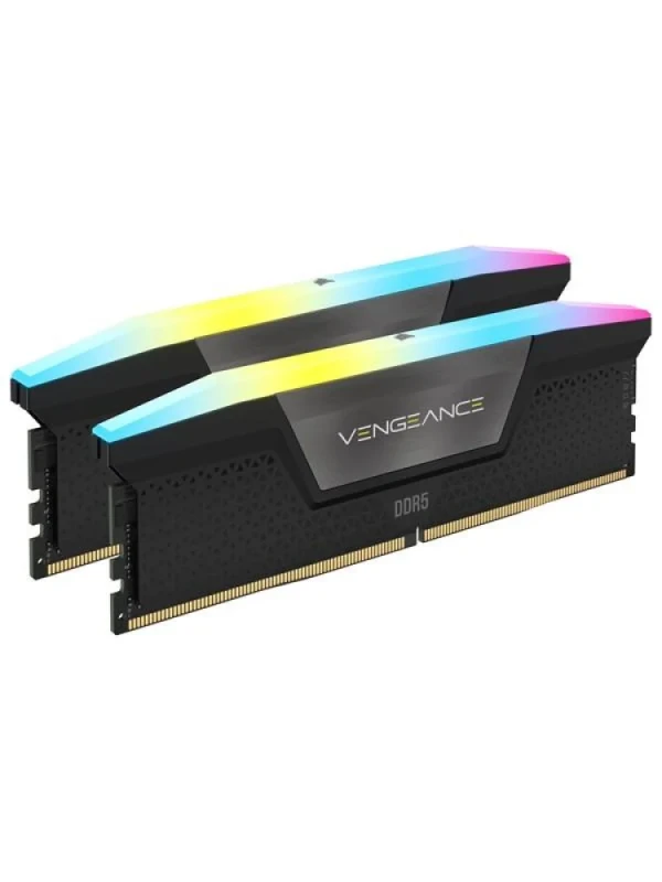 Corsair Vengeance RGB 32 GB - 2 x 16GB, DDR5 288-pin DIMM, 6200MT/s, CL36, Black color - Featured Image