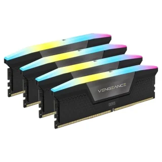 Corsair Vengeance RGB 96 GB - 4 x 24GB, DDR5 288-pin DIMM, 6400MT/s, CL32, Black / Gray color