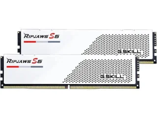 G.Skill Ripjaws S5 32 GB - 2 x 16GB, DDR5 288-pin DIMM, 6000MT/s, CL32, White color