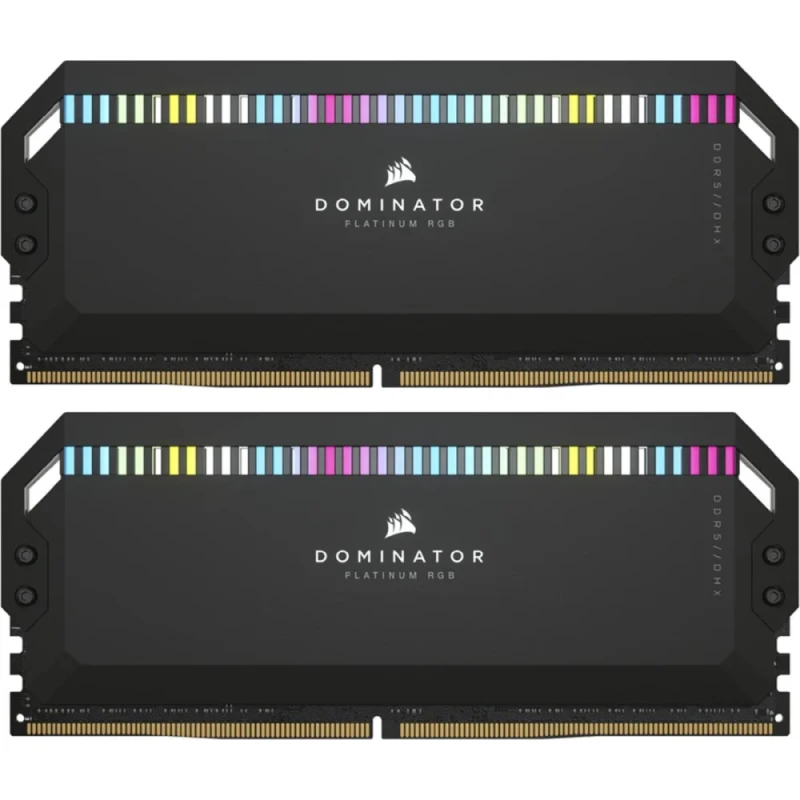 Corsair Dominator Platinum RGB 64 GB - 2 x 32GB, DDR5 288-pin DIMM, 6400MT/s, CL32, Black color - Featured Image