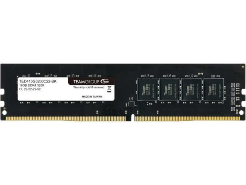 TEAMGROUP Elite 16 GB - 1 x 16GB, DDR4 288-pin DIMM, 3200MT/s, CL22, Black color - Featured Image