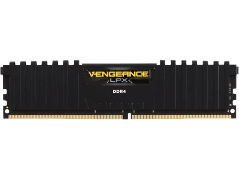 Corsair Vengeance LPX 8 GB - 1 x 8GB, DDR4 288-pin DIMM, 2400MT/s, CL14, Black / Yellow color - Featured Image