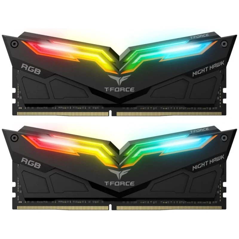 TEAMGROUP T-Force Night Hawk Legend RGB 32 GB - 2 x 16GB, DDR4 288-pin DIMM, 3200MT/s, CL16, Black color - Featured Image